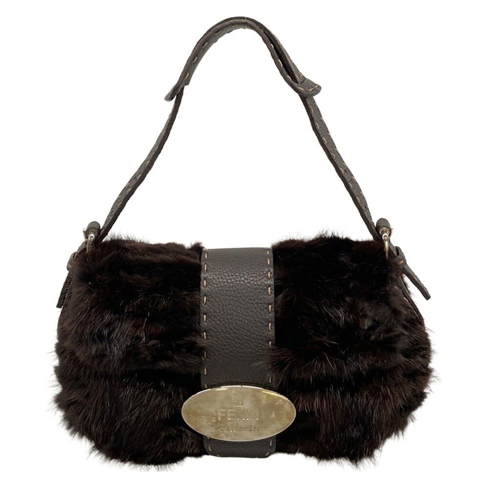 Fendi Selleria Dark Brown Fur Leather #357996F15B